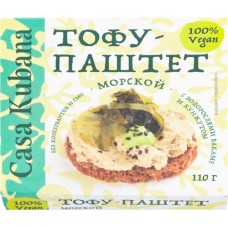 Тофу-паштет CASA KUBANA Морской с кунжутом и водорослями вакаме, 110г