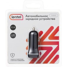 Купить Зарядное устройство для автомобиля LENTEL 2 USB 2.0 2,1A, черное Арт. 126845 в Ленте