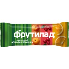Батончик фруктовый ФРУТИЛАД Фруктовая энергия, с апельсином и брусникой, 30г
