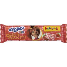 Батончик злаковый EGO Kids Клубничный десерт, 25г