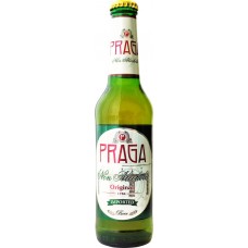 Напиток пивной безалкогольный PRAGA Non Alcoholiс фильтрованный пастеризованный не более 0,5%, 0.33л