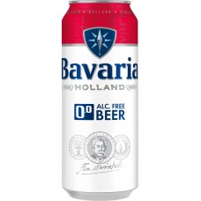 Купить Пиво безалкогольное светлое BAVARIA Alcohol Free Beer Бавария фильтрованное пастеризованное не более 0,5%, 0.45л в Ленте