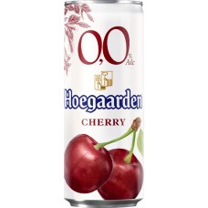 Напиток пивной безалкогольный HOEGAARDEN 0,0 со вкусом вишни нефильтрованный пастеризованный 0%, 0.33л