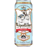 Пиво светлое безалкогольное WOLPERTINGER Alkofrei фильтрованное пастеризованное не более 0,5%, 0.5л