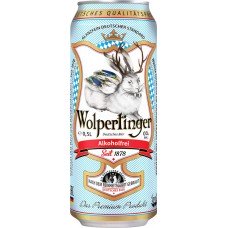 Купить Пиво светлое безалкогольное WOLPERTINGER Alkofrei фильтрованное пастеризованное не более 0,5%, 0.5л в Ленте
