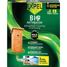 Купить Биоактиватор для дачных туалетов и септиков EXPEL, в таблетках, 4шт в Ленте