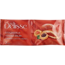 Оладушки DELISSE Панкейки с начинкой со вкусом абрикоса, 84г