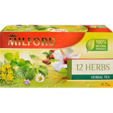 Купить Чай травяной MILFORD 12 трав, 20пак в Ленте
