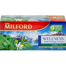 Чай травяной MILFORD Wellness листовой, 20пак