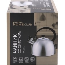Чайник HOMECLUB Daily 2.2л, со свистком, нержавеющая сталь, нейлон,  индукция, Арт. GSK-2