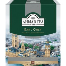 Чай черный AHMAD TEA Tea Earl Grey с бергамотом байховый, 100пак