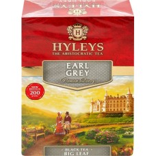 Чай черный HYLEYS Эрл Грей с ароматом бергамота байховый листовой, 200г