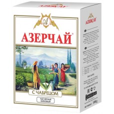 Чай черный AZERCAY байховый с чабрецом листовой, 100г