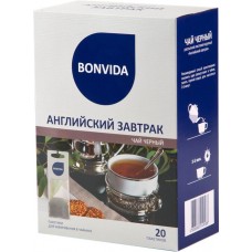 Чай черный BONVIDA Английский Завтрак для заваривания в
чайнике, 20пак