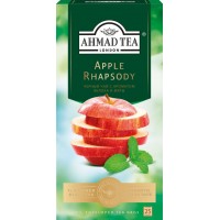 Чай черный AHMAD TEA Apple Rhapsody с ароматом яблока и мяты, 25пак