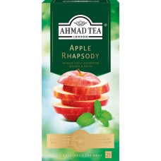 Купить Чай черный AHMAD TEA Apple Rhapsody с ароматом яблока и мяты, 25пак в Ленте