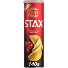 Чипсы картофельные LAY'S Stax Пикантная паприка, 140г