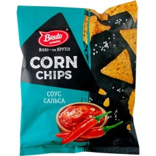 Купить Чипсы кукурузные BRUTO Сorn Chips со вкусом соус сальса, 100г в Ленте
