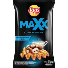 Купить Чипсы картофельные LAY'S Max, со вкусом грибы в сливочном соусе, 110г в Ленте