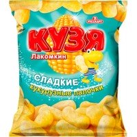 Палочки кукурузные КУЗЯ ЛАКОМКИН с сахарной пудрой, 140г