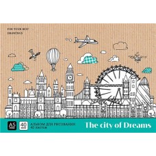 Купить Альбом для рисования ARTSPACE Путешествия City of dreams А5, 40 листов, Арт. А40мкл_26370 в Ленте