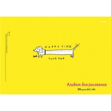 Альбом для рисования PROF-PRESS Рисунки Домашние животные, А4, 24 листа, на гребне, Арт. 24-3759