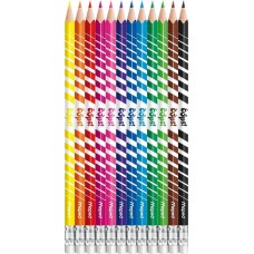 Карандаши цветные MAPED Color'Peps пластиковые, 12 цветов, с ластиком, Арт. 832812