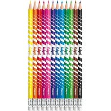 Купить Карандаши цветные MAPED Color'Peps пластиковые, 12 цветов, с ластиком, Арт. 832812 в Ленте