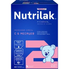 Купить Смесь молочная NUTRILAK Premium 2, с 6 месяцев, 600г в Ленте