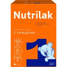 Смесь молочная NUTRILAK 1 адаптированная, с 0 месяцев, 600г
