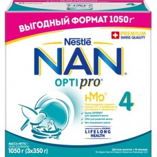 Купить Молочко NAN 4 Optipro, с 18 месяцев, 1050г в Ленте