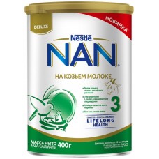 Купить Молочко детское NAN 3 на козьем молоке, c 12 месяцев, 400г в Ленте