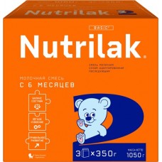Купить Смесь молочная NUTRILAK 2 адаптированная последующая, с 6 месяцев, 1050г в Ленте
