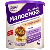 Продукт пищевой для диетического лечебного питания детей PEDIASURE Малоежка со вкусом ванили, с 1 года, 400г