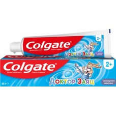 Зубная паста детская COLGATE Доктор Заяц со вкусом жвачки, защита от кариеса с фторидом, с 2 лет, 50мл