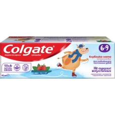 Зубная паста детская COLGATE Kids со вкусом клубники и мяты, защита от кариеса с фторидом, 6–9 лет, 60мл