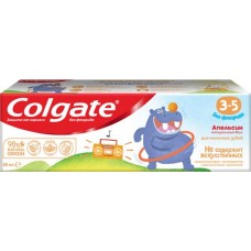 Зубная паста детская COLGATE Kids со вкусом апельсина, защита от кариеса без фтора, 3–5 лет, 60мл