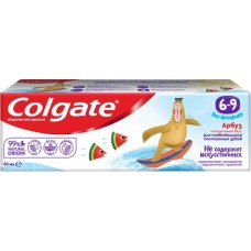 Зубная паста детская COLGATE Арбуз, без фторида, 6–9 лет, 60мл