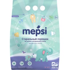 Стиральный порошок для детского белья MEPSI на основе натурального мыла, 4кг