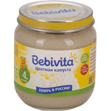 Купить Пюре овощное BEBIVITA Цветная капуста, с 4 месяцев, 100г в Ленте