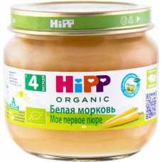 Купить Пюре овощное HIPP Мое первое пюре Белая морковь, с 4 месяцев, 80г в Ленте