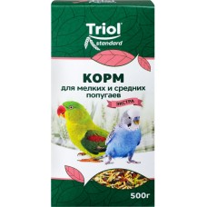 Корм для мелких и средних попугаев TRIOL Криспи-Экстра, 500г
