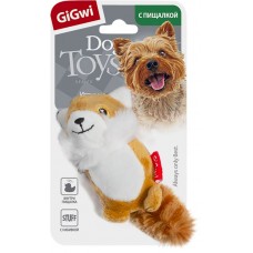 Игрушка для собак GIGWI Лисичка с двумя пищалками