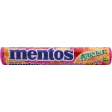 Купить Драже жевательное MENTOS ассорти фруктовых вкусов, 37г в Ленте