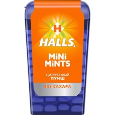 Конфеты HALLS Mini Mints Цитрусовый пунш, 12,5г