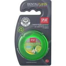 Купить Зубная нить SPLAT Professional DentalFloss с ароматом бергамота и лайма, 30м в Ленте