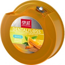 Зубная нить SPLAT Dental Floss Апельсин и корица объемная, 40м
