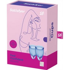 Купить Менструальные чаши SATISFYER Feel confident голубой, 2шт в Ленте