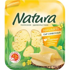 Купить Сыр NATURA Сливочный 45%, нарезка, без змж, 300г в Ленте