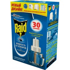 Купить Жидкость от комаров RAID 30 ночей, сменный флакон, 21,9мл в Ленте